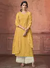 Yellow Colour NOOR Maisha Festive Wear Heavy Pure Georgette Redymade Salwar Kameez Collection 3165